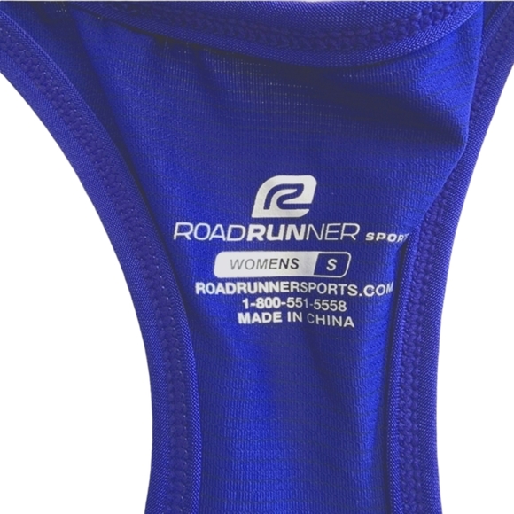 ROADRUNNER SPORTS RACERBACK RUNNING TANK. BLUE/SMALL - Picture 6 of 6